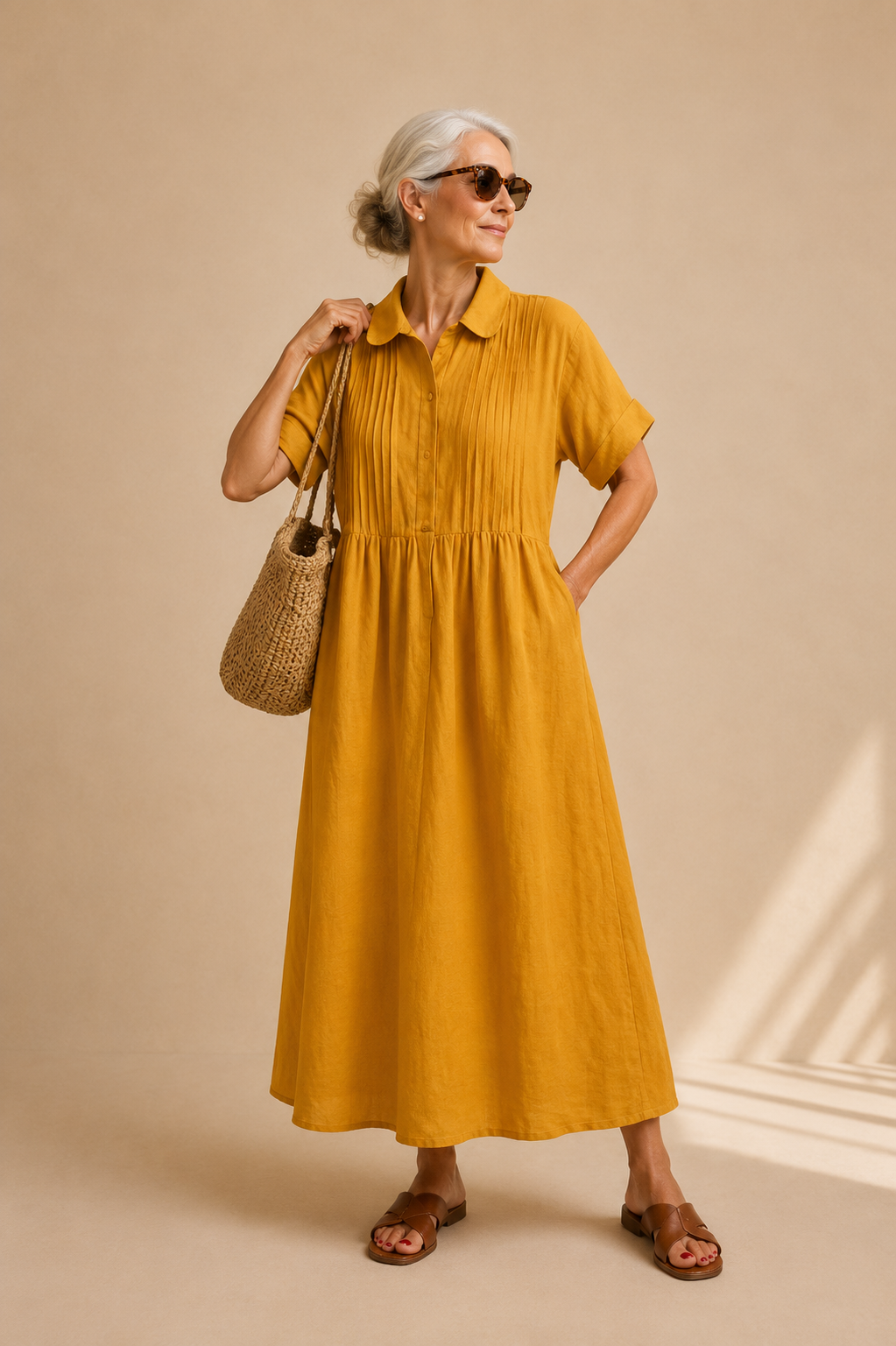Camille | Robe Chemise Élégante