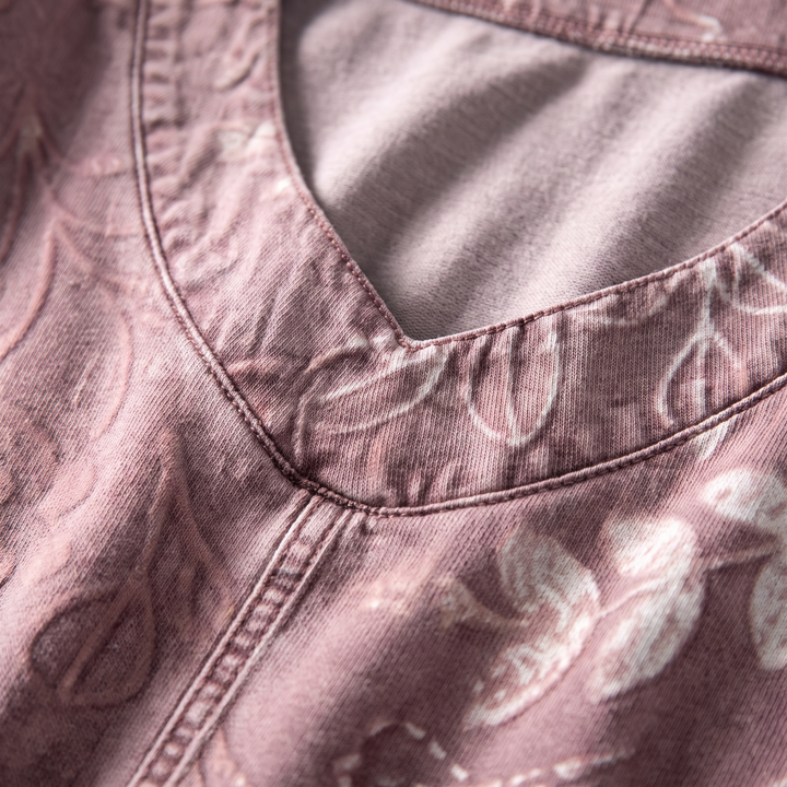 ELVERA LEAF PRINT BLOUSE