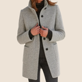 lora | Button-Front Tailored Midi Coat
