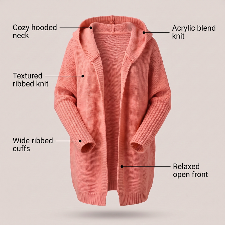 VALENTINA ROSSI LOOSE KNIT CARDIGAN