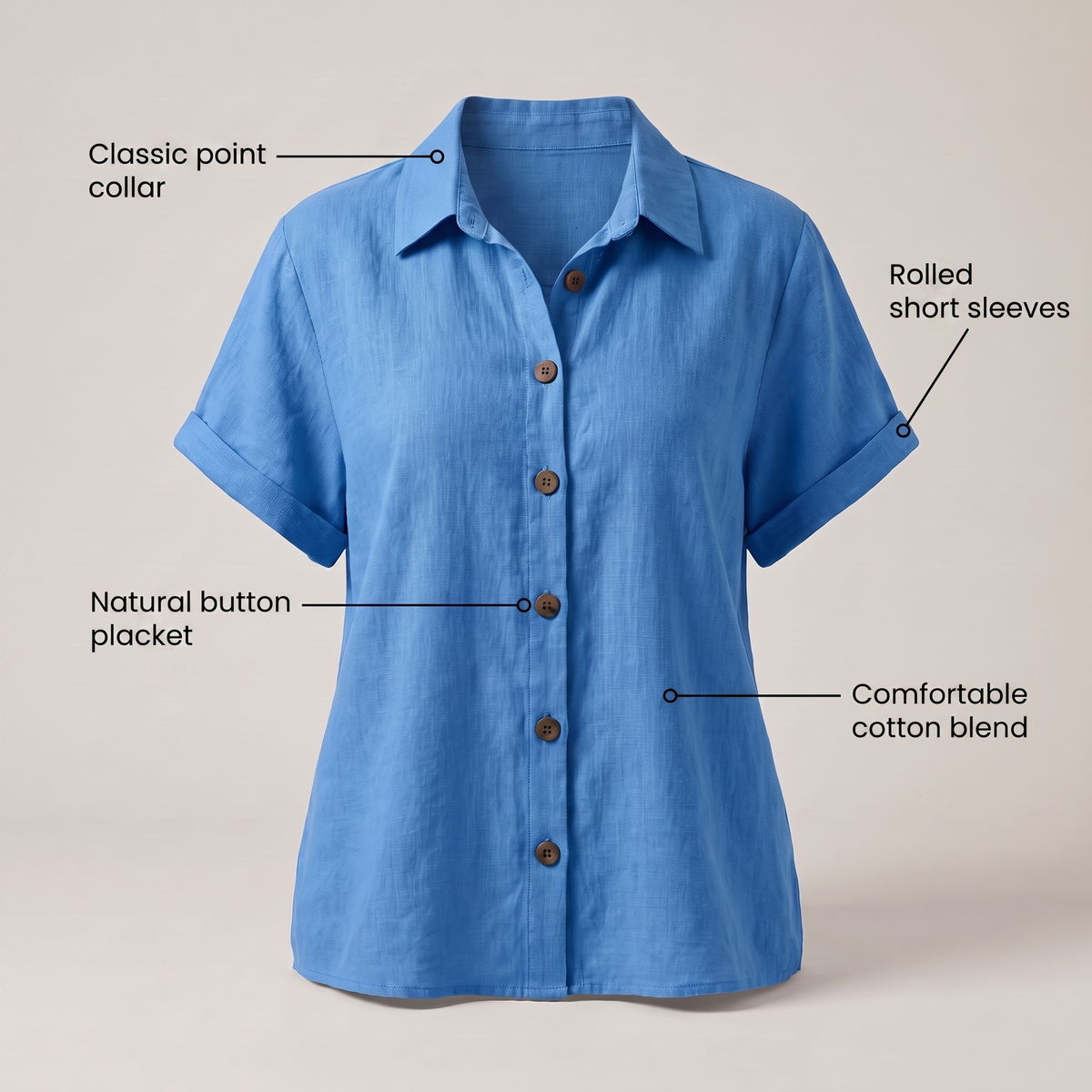 ZARA BUTTON FRONT BLOUSE