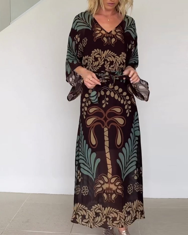 Robe Bohème En V Ample