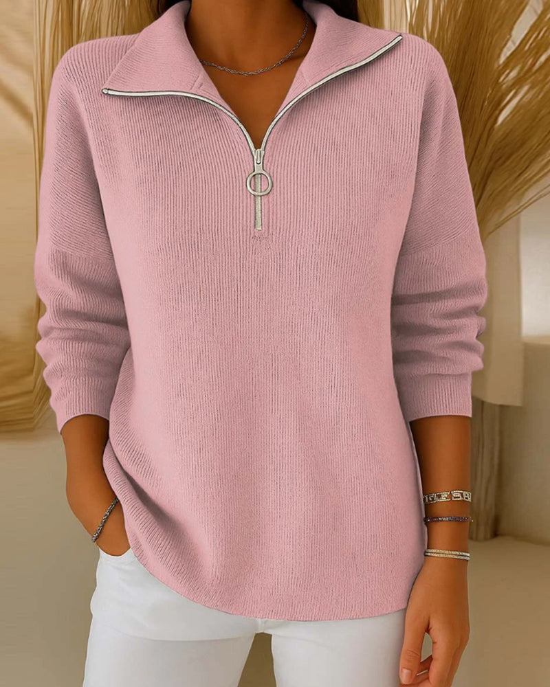 Pull Tendance À Demi-Zip