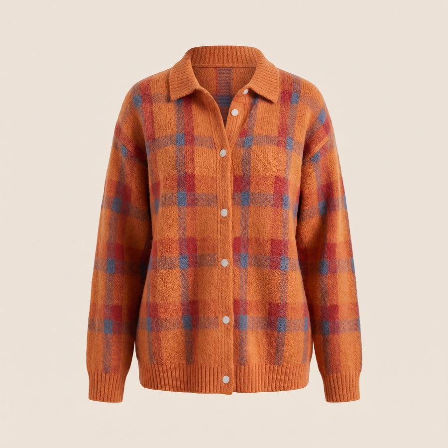 VIVIENNE RETRO CHECK SWEATER