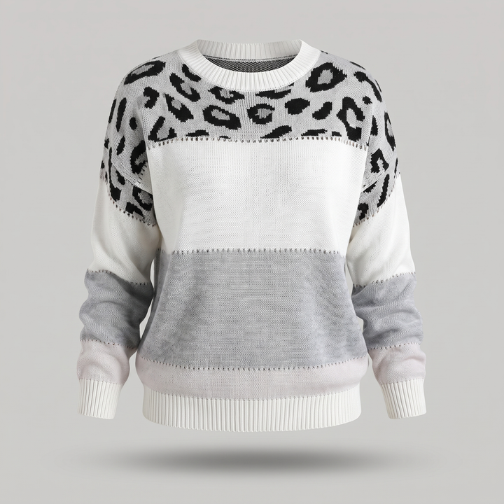 VELORA LEOPARD LUXE SWEATER