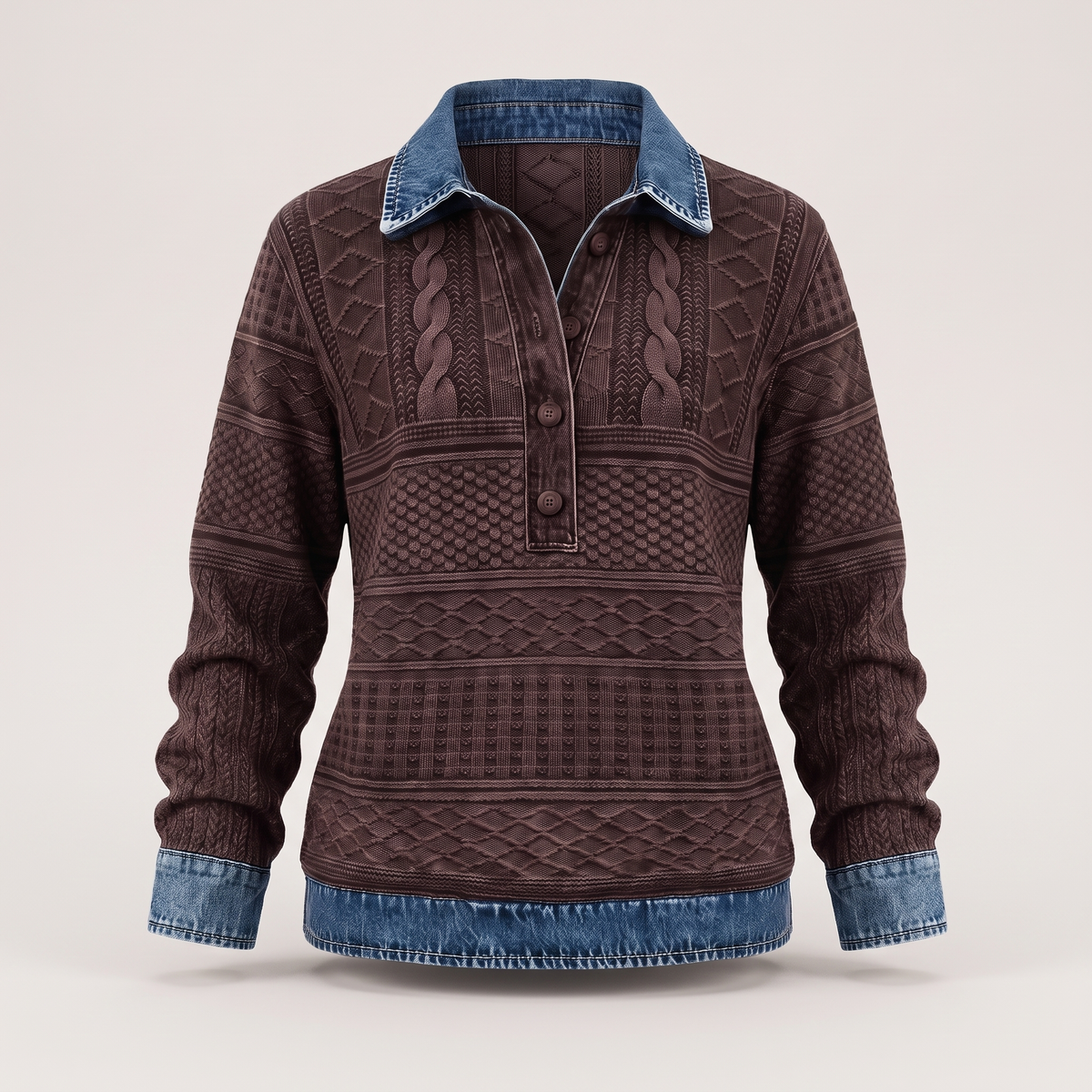 NIVELLE MODERN HALF-BUTTON SWEATER