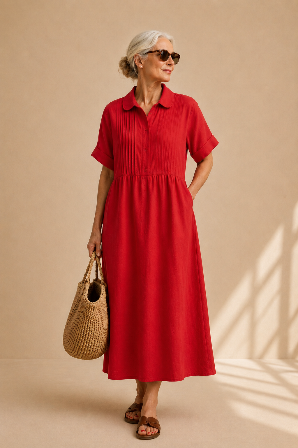 Camille | Robe Chemise Élégante