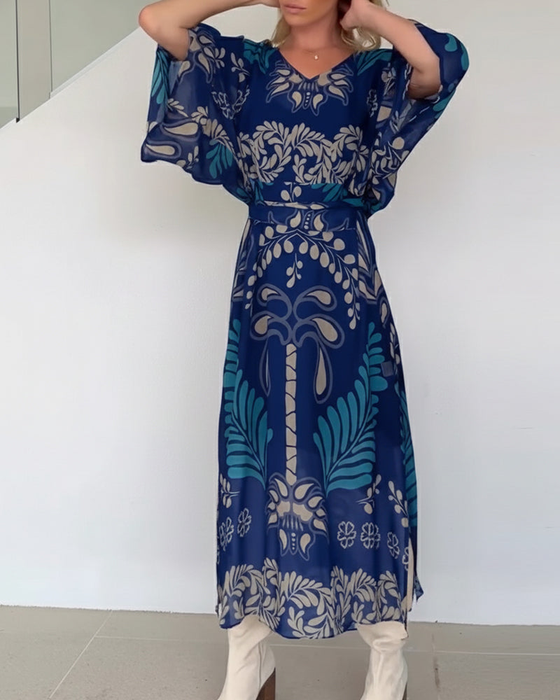 Robe Bohème En V Ample