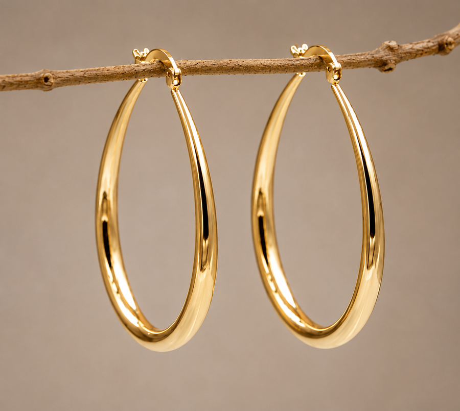 Boucles d'oreilles vintage exclusives en or