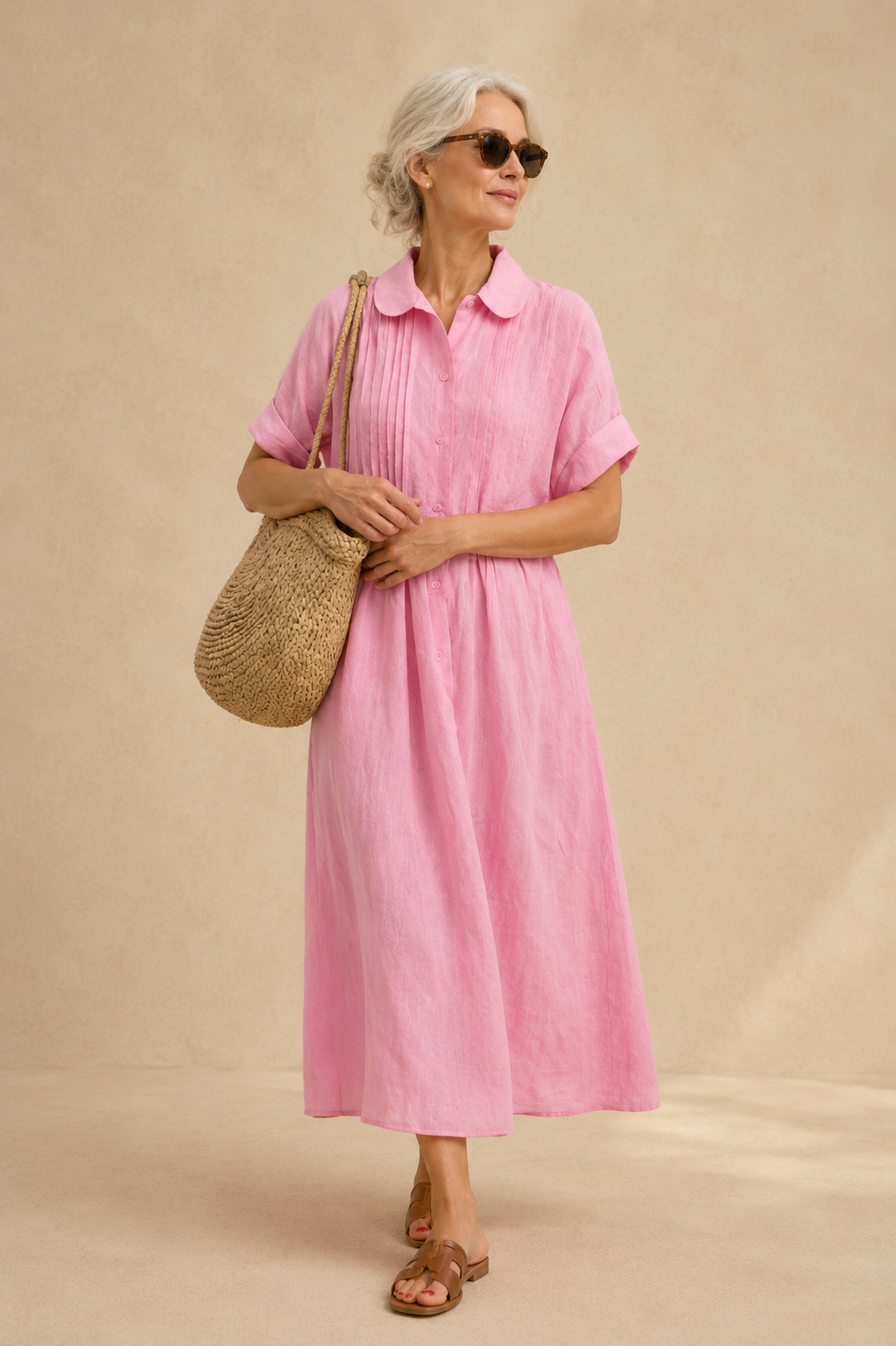 Camille | Robe Chemise Élégante