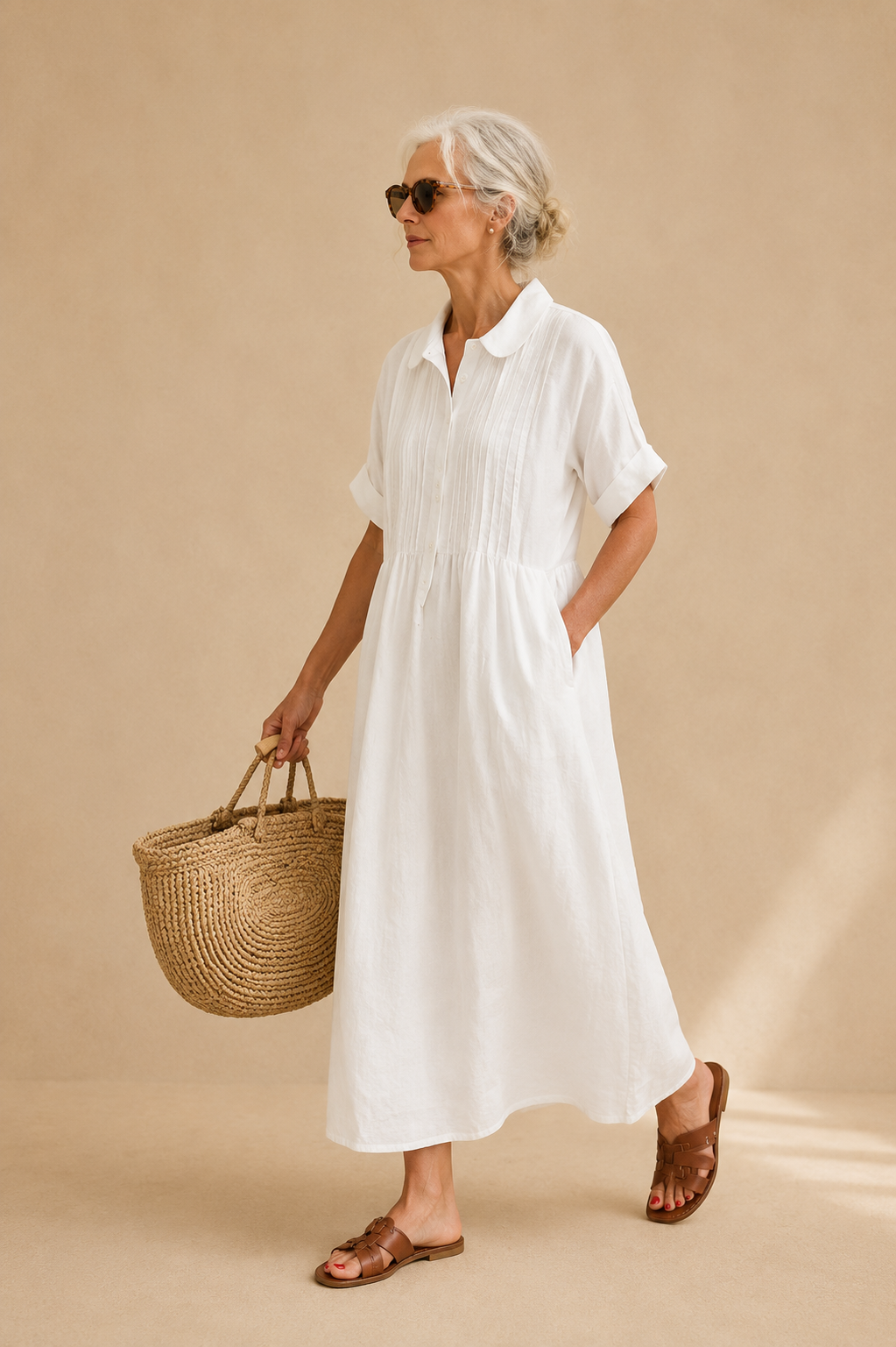 Camille | Robe Chemise Élégante