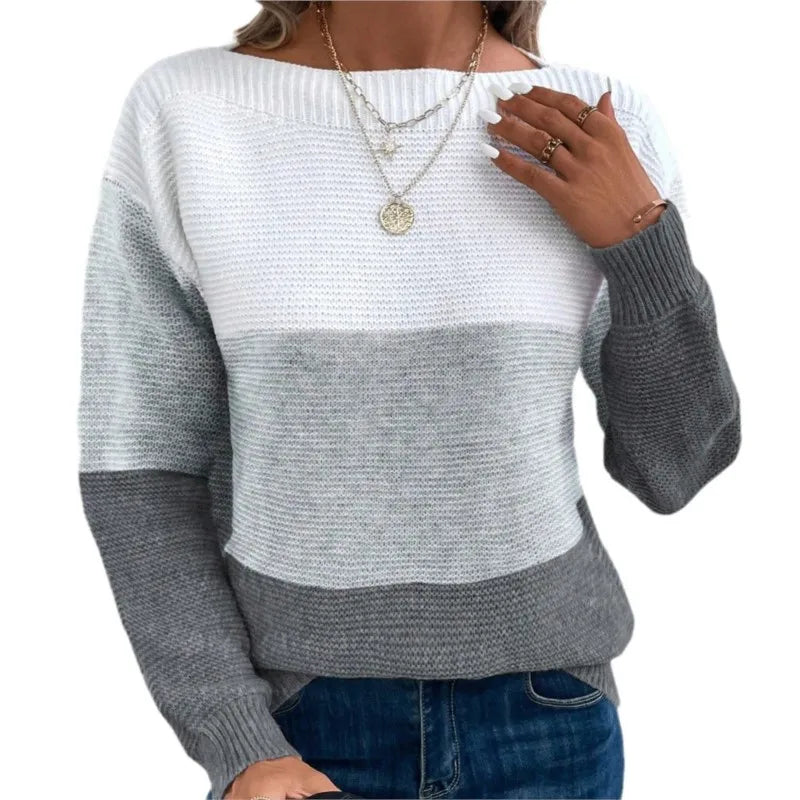 Nancy | Knitted Patchwork Sweater