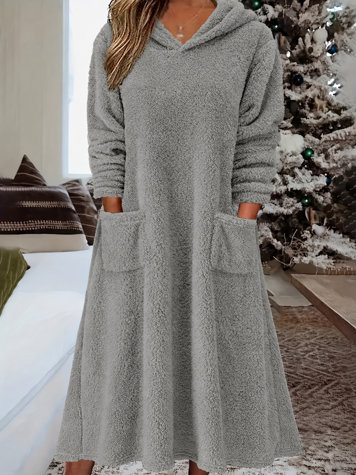 Vivian | cozy Hooded Lounge Dress