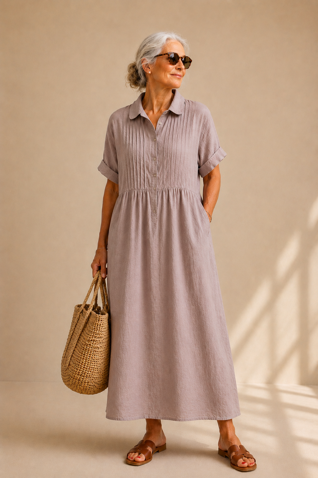 Camille | Robe Chemise Élégante