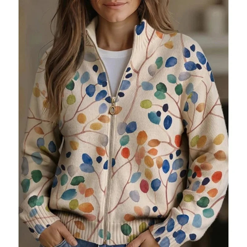 Marjorie | Wildflower Meadow Zip Cardigan