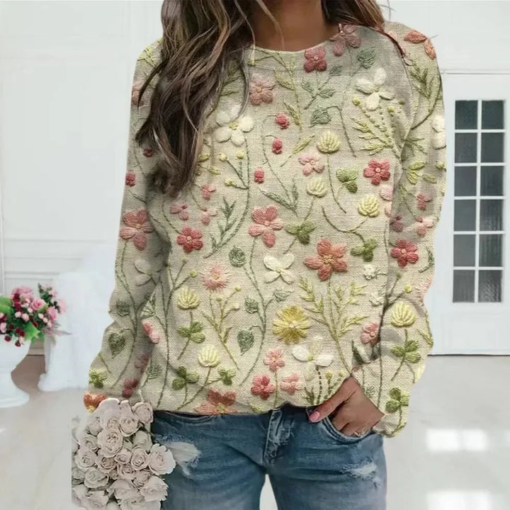 Women Sweaters Print Striped Jumpers Straight Casual Streetwear Pullovers Long Sleeve Elegant Lady Autumn High Street 2024