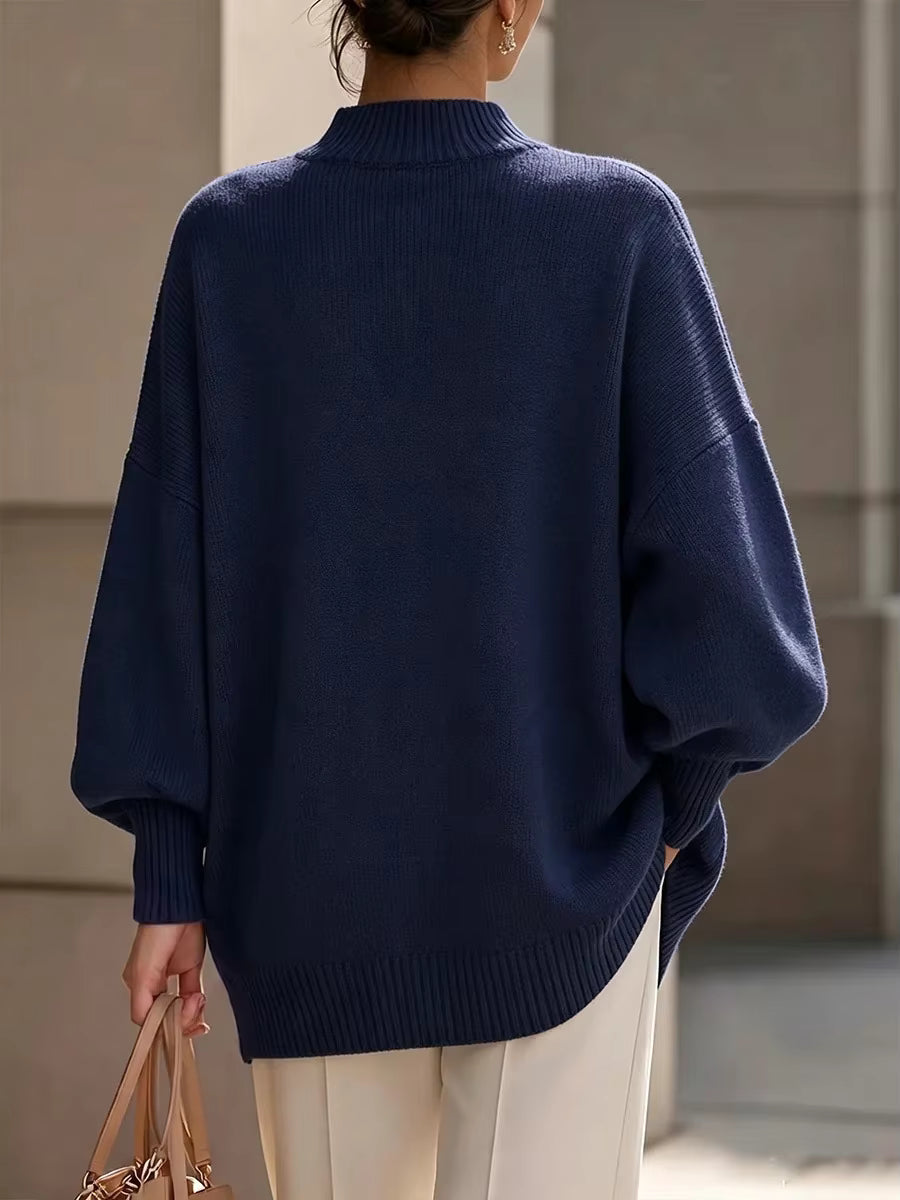 Alison - Button Detail Knit Sweater