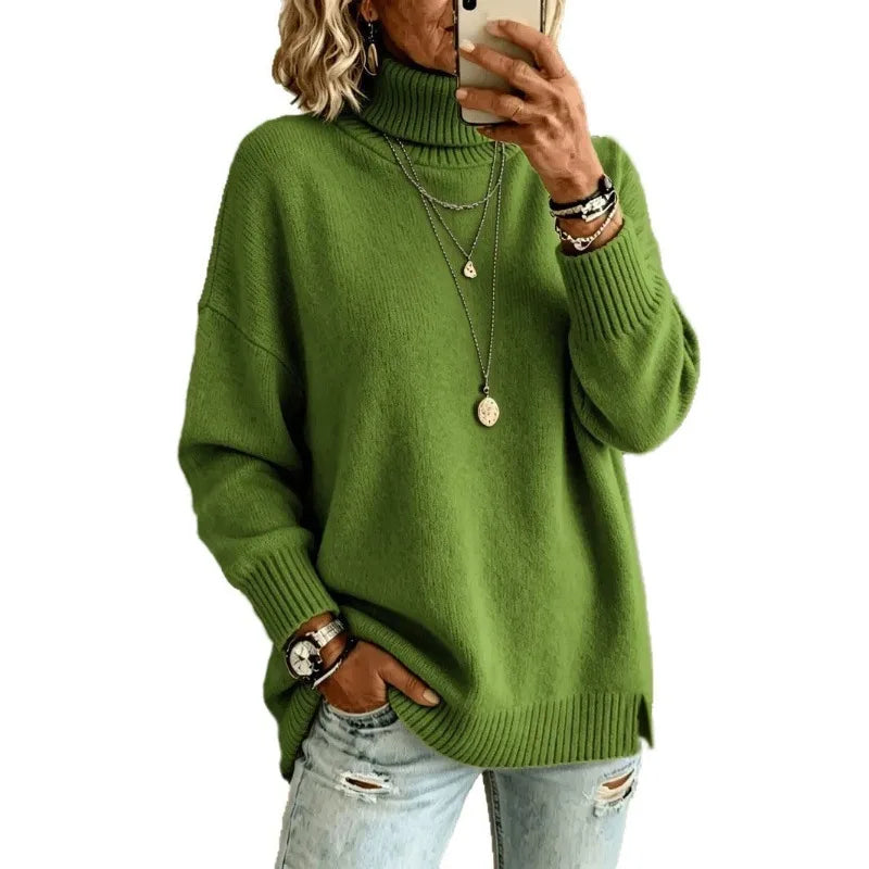 Sophia | Roll Neck Oversized Knit Jumper