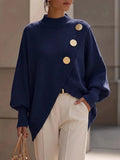 Alison - Button Detail Knit Sweater
