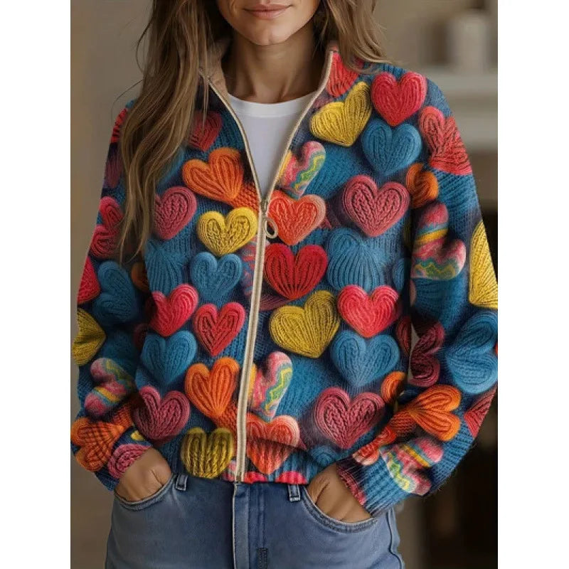 Marjorie | Wildflower Meadow Zip Cardigan