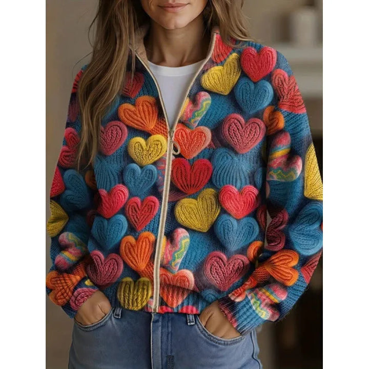 Marjorie | Wildflower Meadow Zip Cardigan