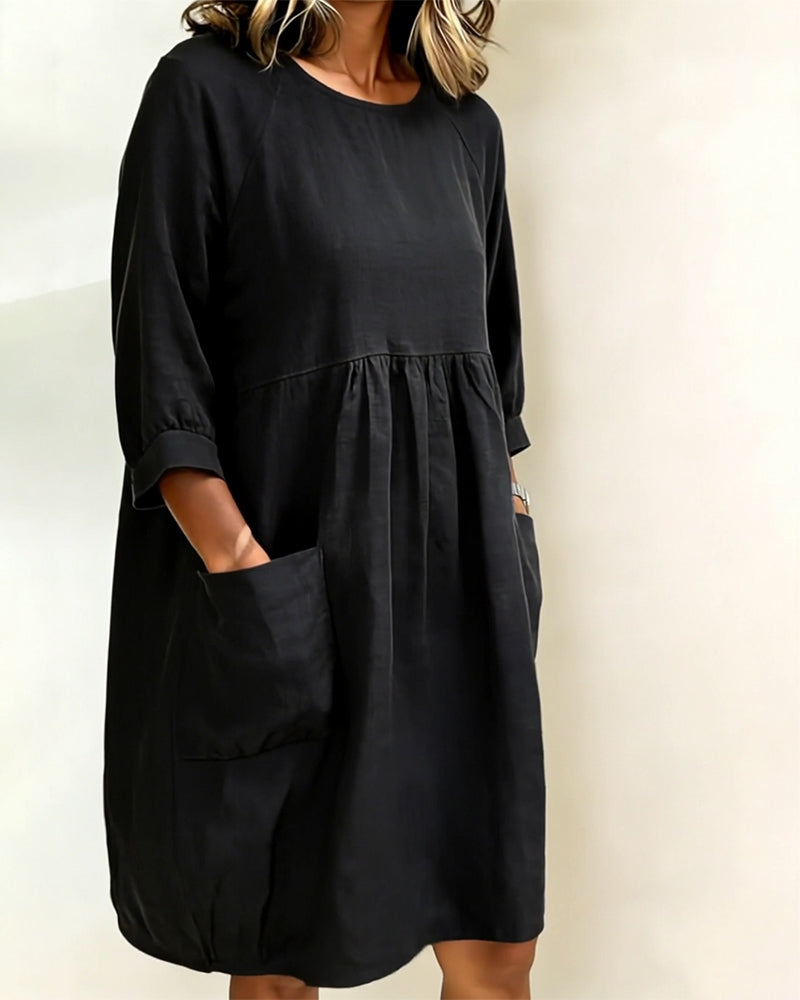 Robe Trois-Quarts Manche Large