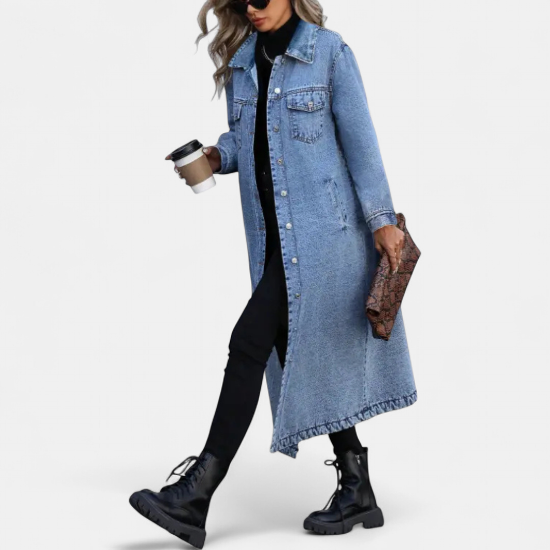 DENIM – Oversized Long Denim Coat