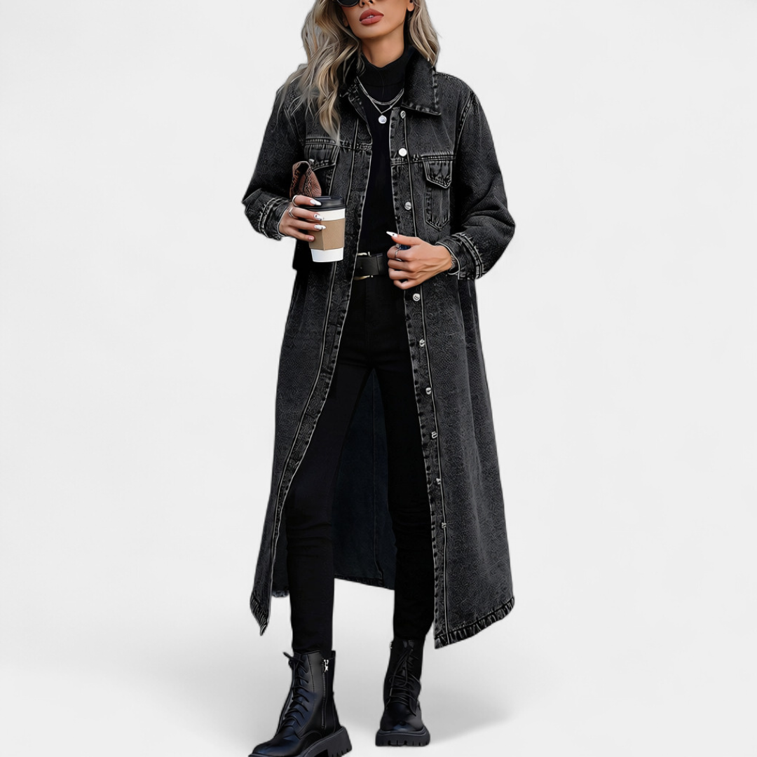 DENIM – Oversized Long Denim Coat