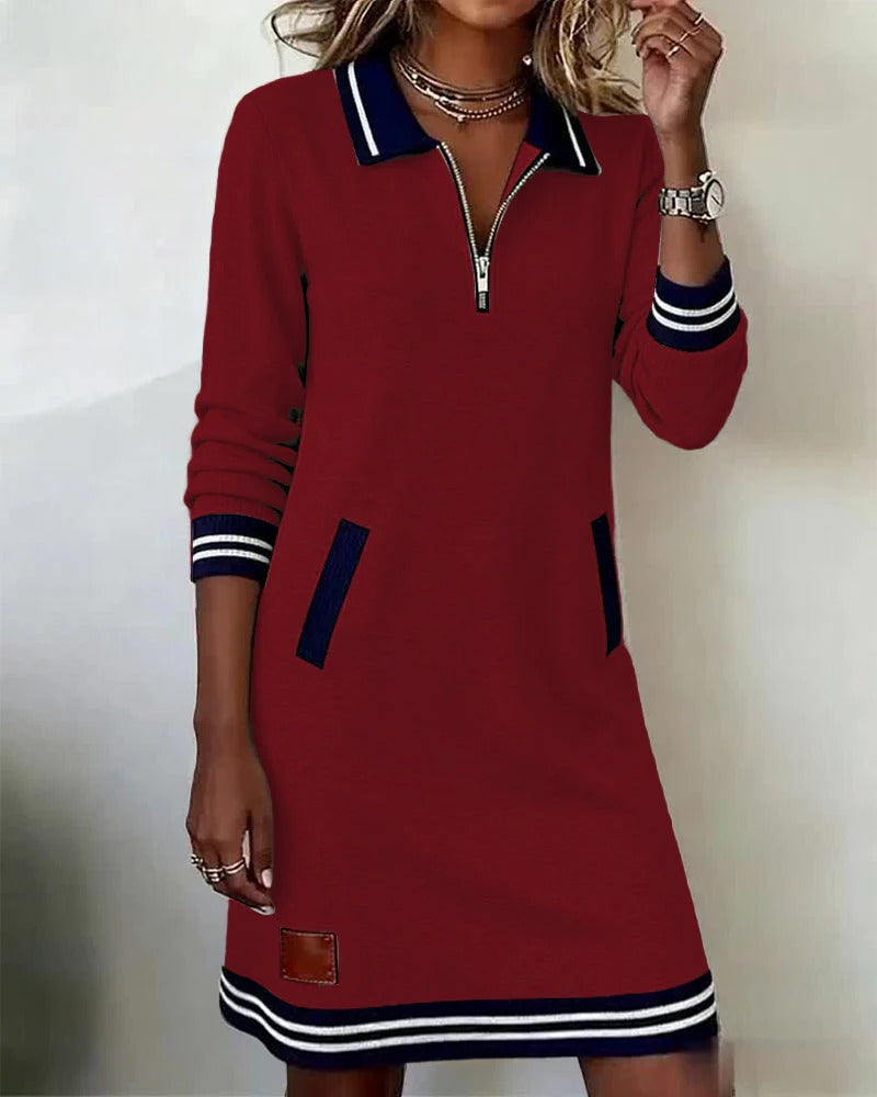 mila | Zip Collar Dress