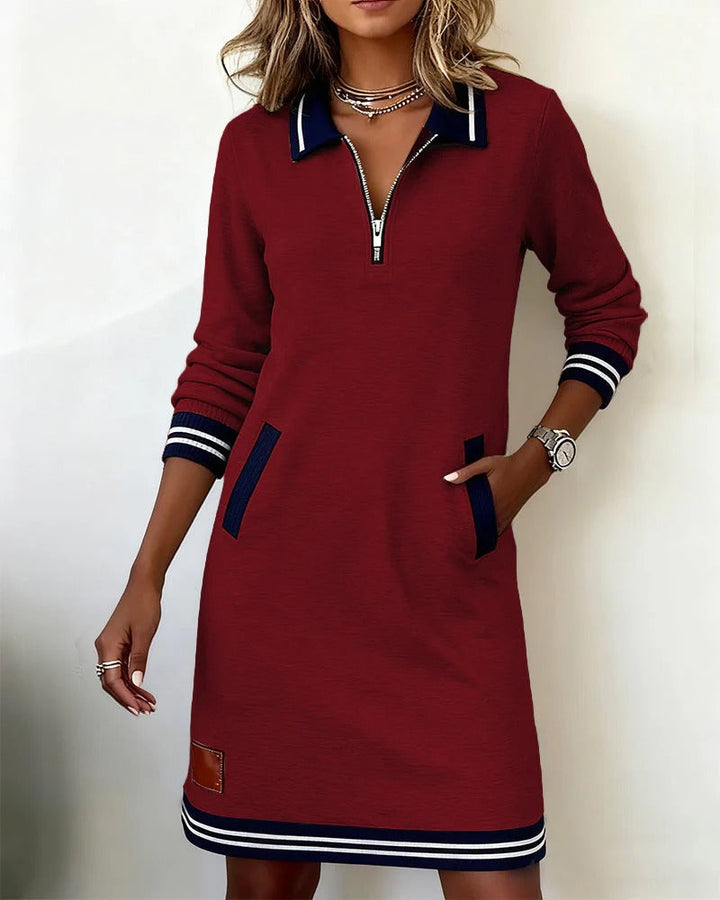 mila | Zip Collar Dress