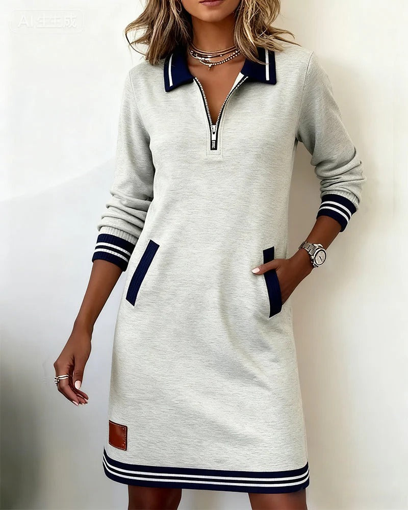 mila | Zip Collar Dress