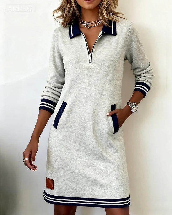 mila | Zip Collar Dress
