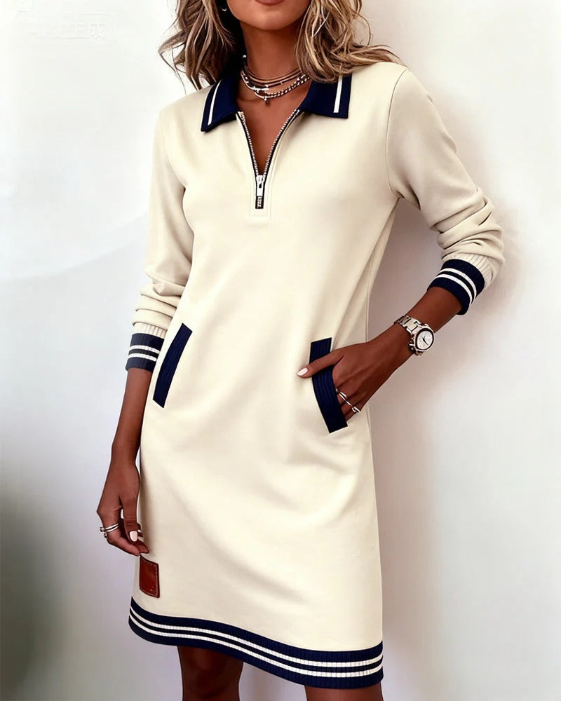 mila | Zip Collar Dress