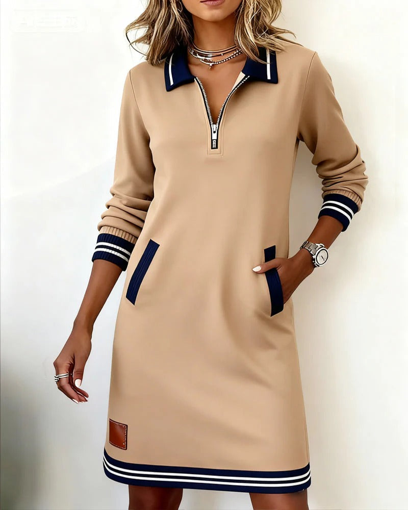 mila | Zip Collar Dress