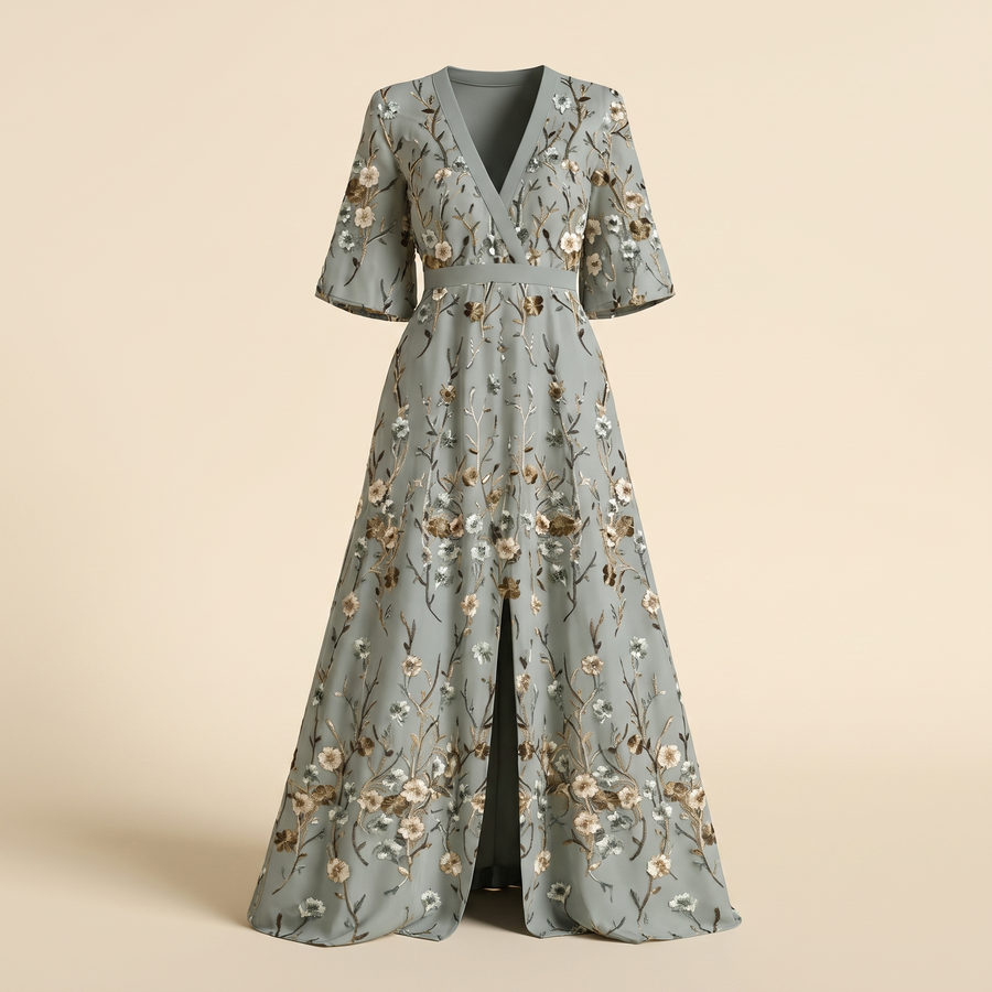 MARISA ELEGANT FLORAL DRESS