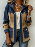 Alison | Chic Stylish All-cotton Patchwork Hooded Jacket