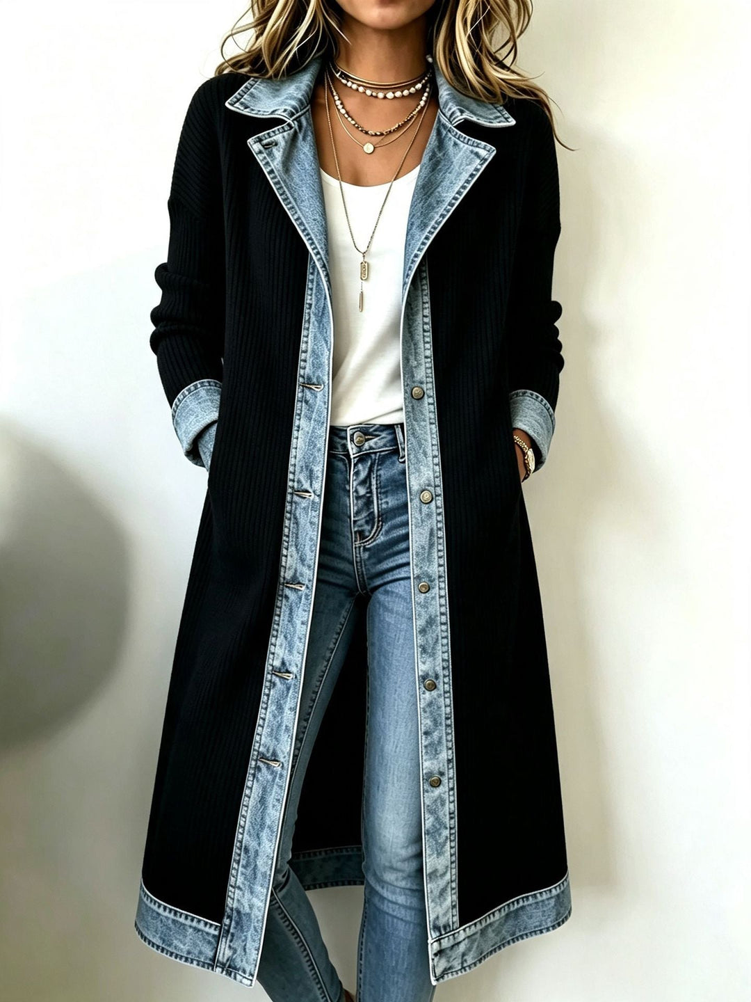 Lora | Casual Long-line Knit Cardigan