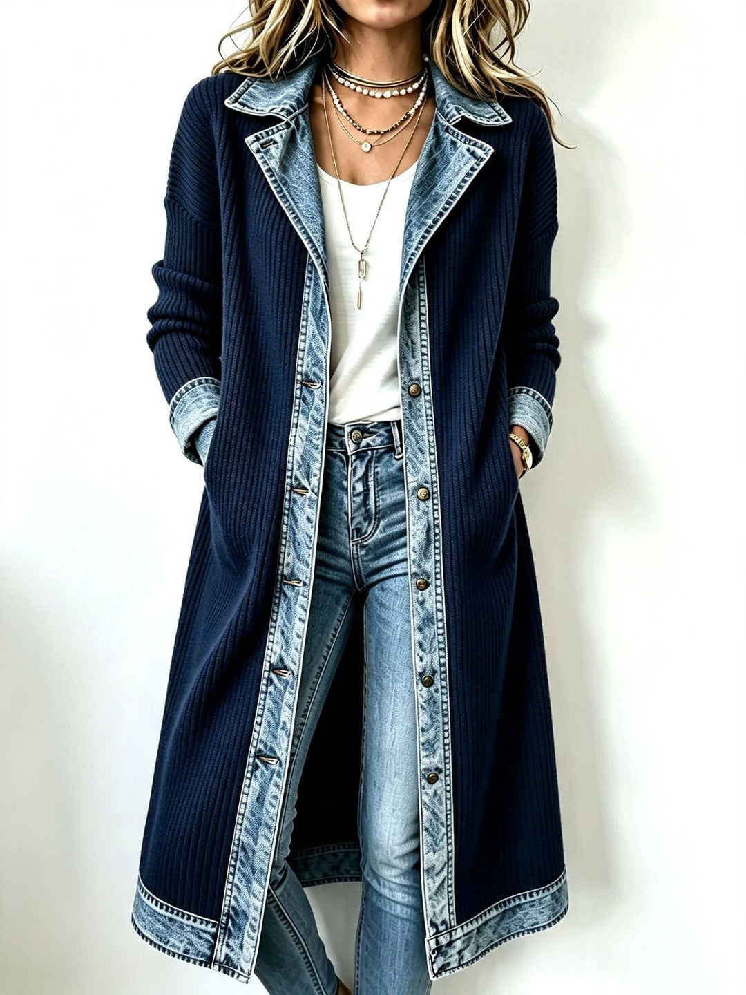 Lora | Casual Long-line Knit Cardigan