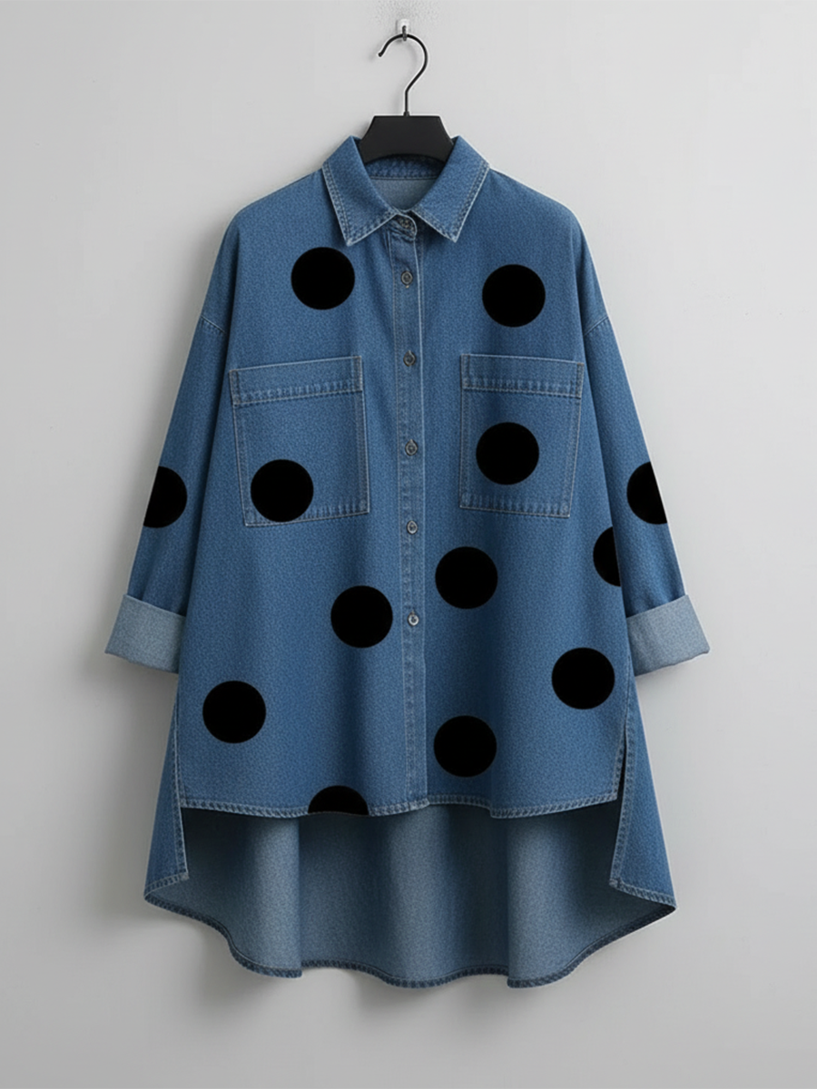 Hailey | Polka Dot Overshirt for Women