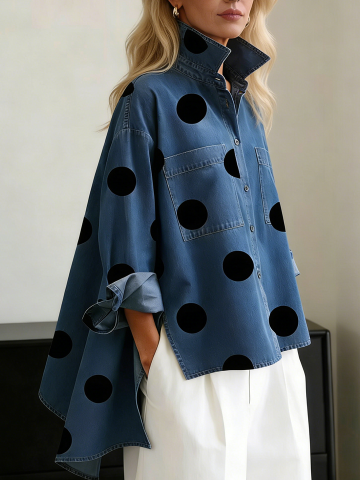 Hailey | Polka Dot Overshirt for Women