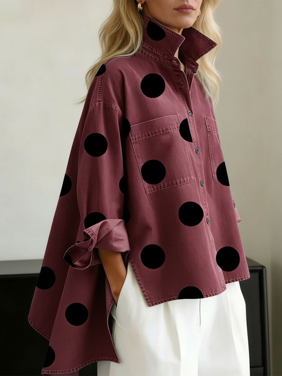 Hailey | Polka Dot Overshirt for Women