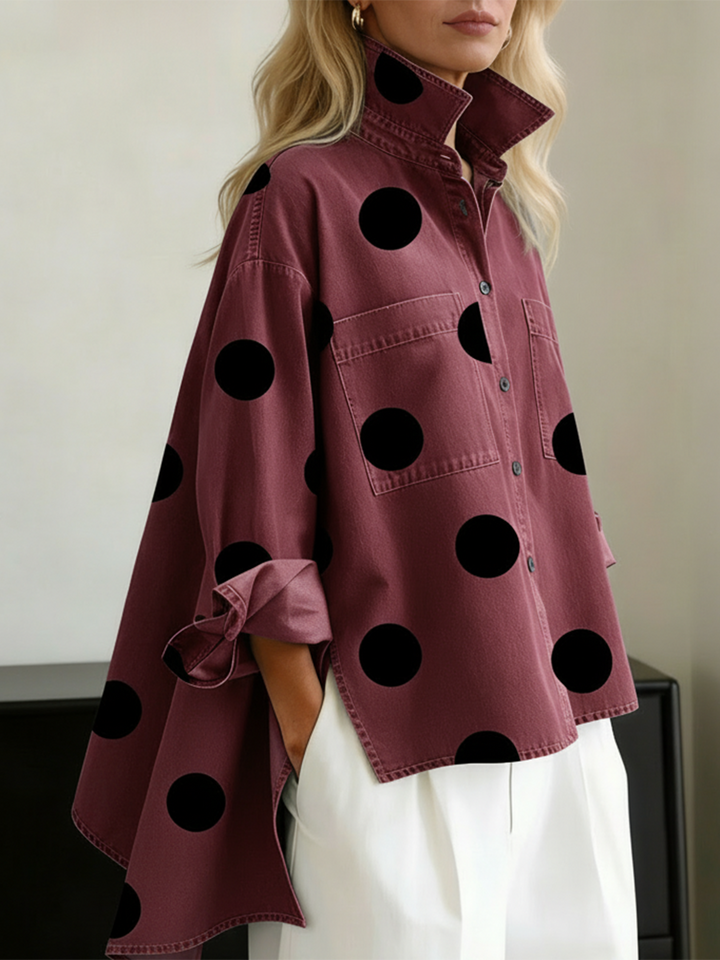 Hailey | Polka Dot Overshirt for Women