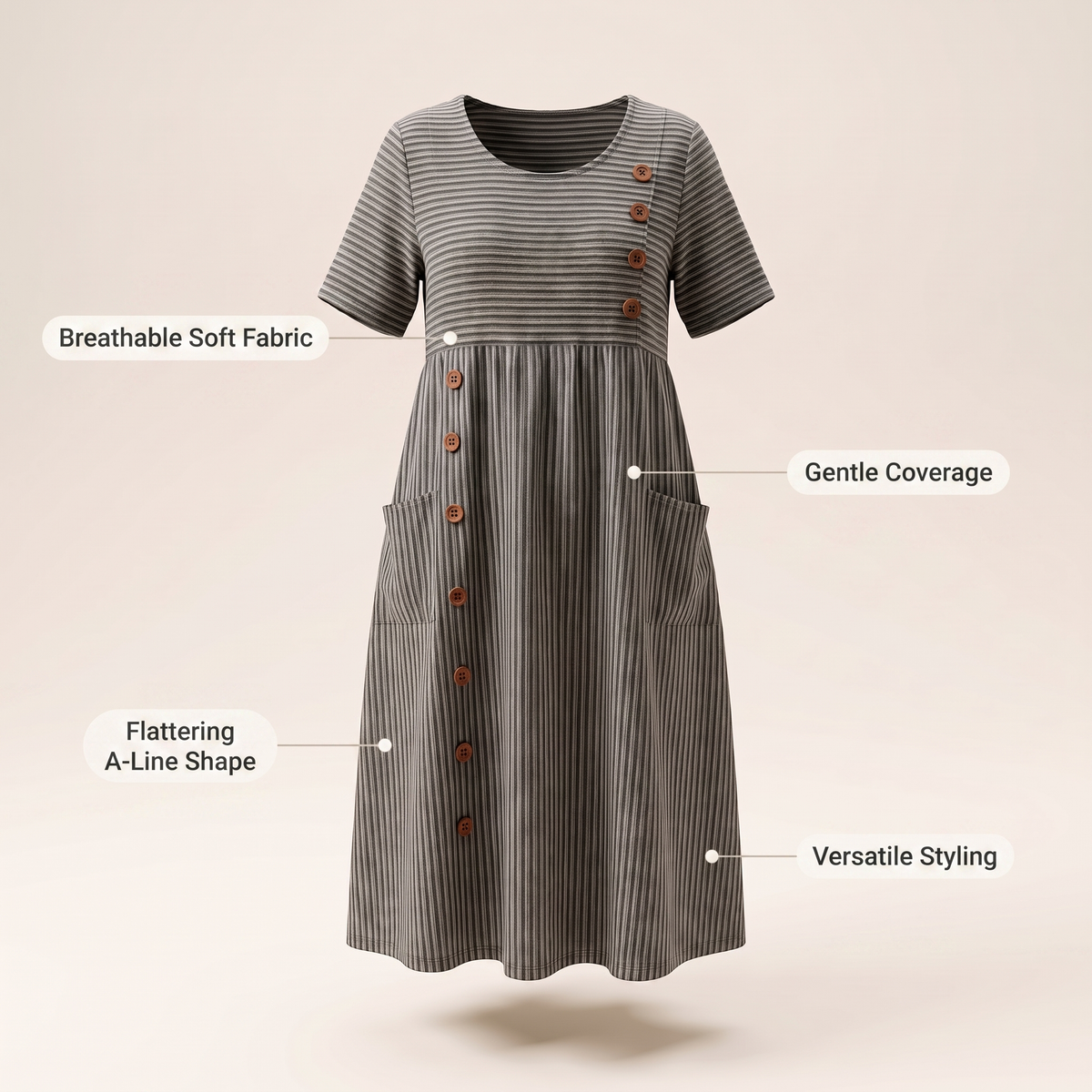 SERENITY MIDI DRESS