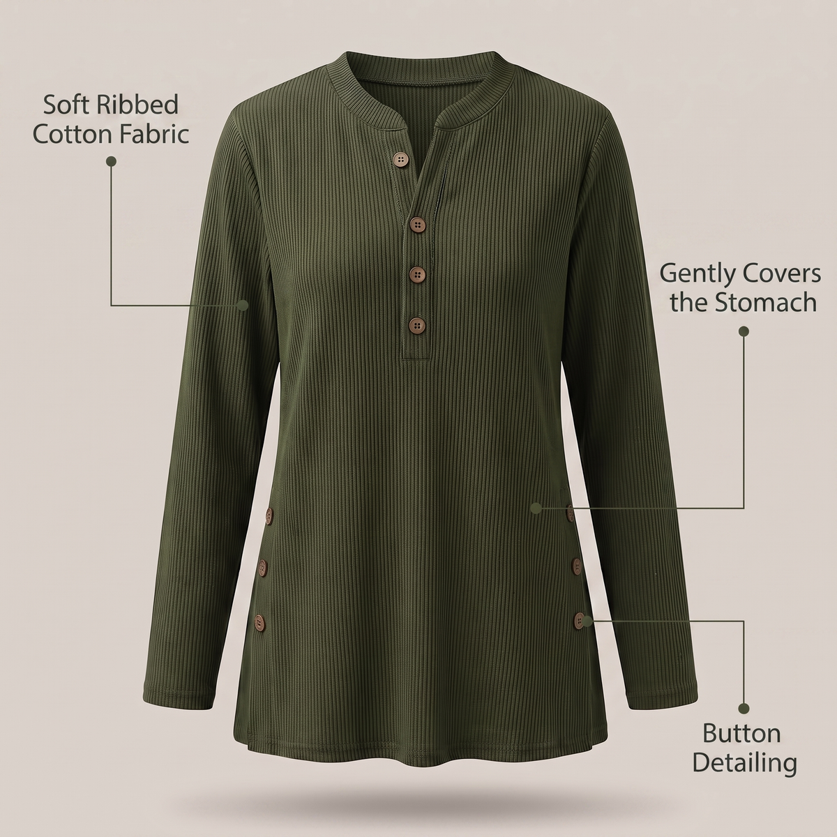 SERENITY EASE TUNIC TOP