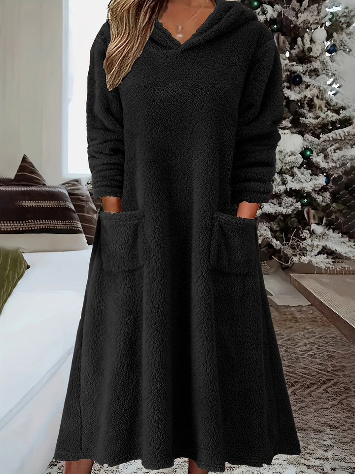 Vivian | cozy Hooded Lounge Dress